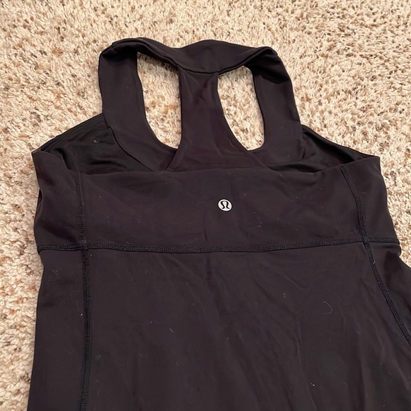 LULULEMON Black Racerbank Tank - Picture 4 of 5